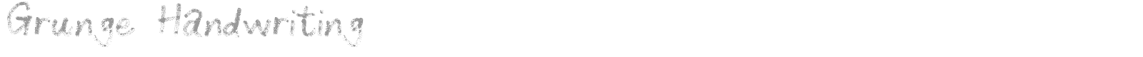 Grunge Handwriting font preview